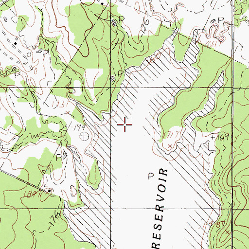 Topographic Map of Caney Creek, TX