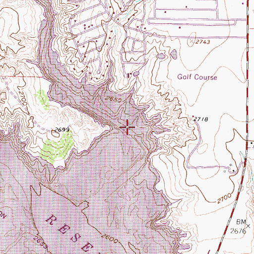 Topographic Map of Carrol Creek, TX