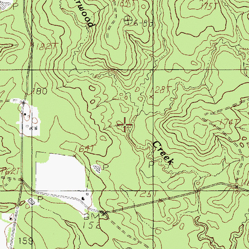 Topographic Map of Clear Creek, TX