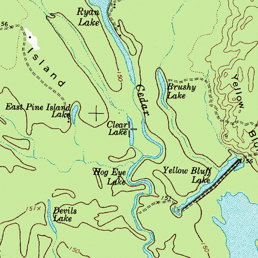 Topographic Map of Clear Lake, TX