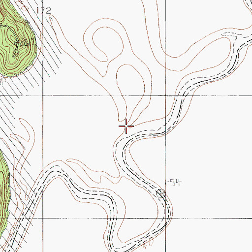 Topographic Map of Clemens Branch, TX