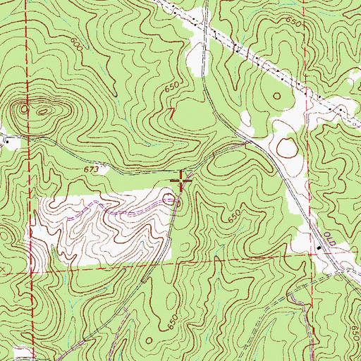 Topographic Map of Flint Hill School (historical), AL