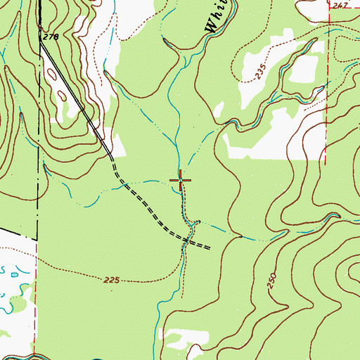 Topographic Map of Collins Creek, TX