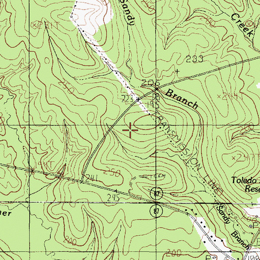 Topographic Map of Conner Cemetery, TX