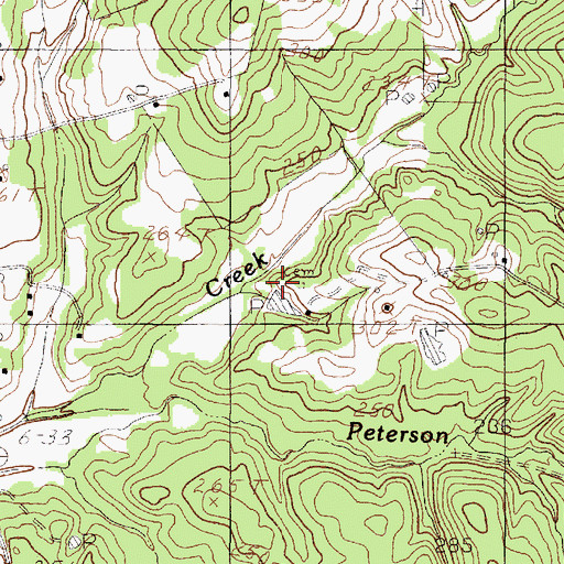 Topographic Map of Davis - Anderson Cemetery, TX