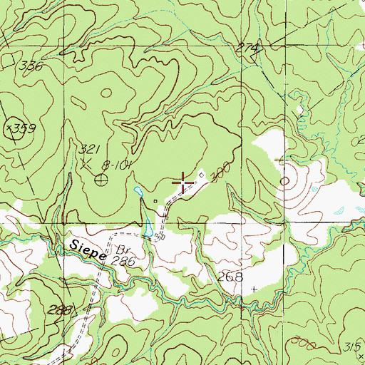 Topographic Map of Davis Ranch, TX