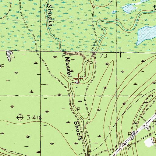 Topographic Map of Davison Bayou, TX