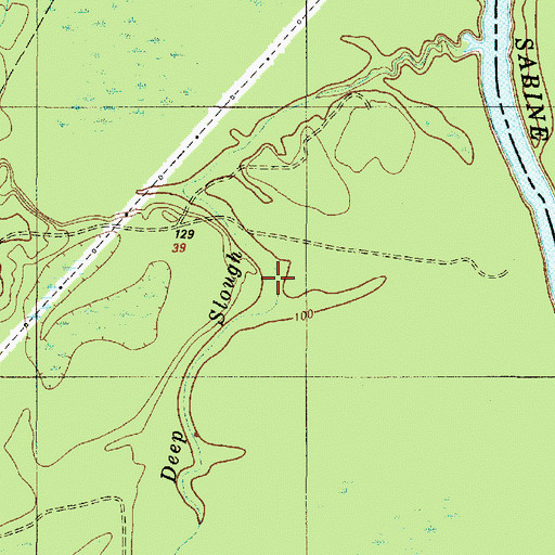 Topographic Map of Deep Slough, TX