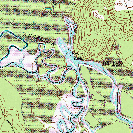 Topographic Map of Dorr Creek, TX