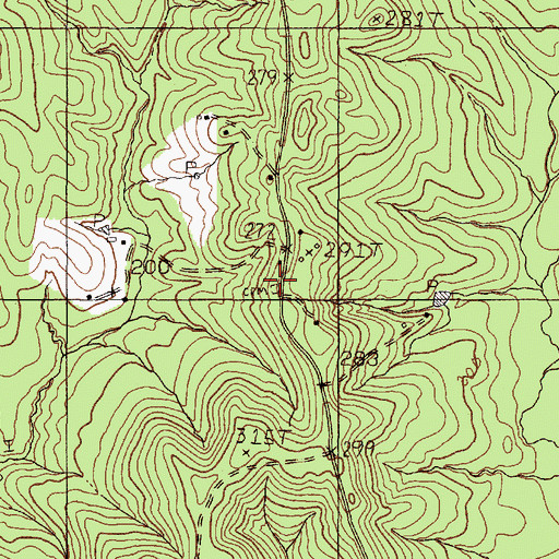 Topographic Map of Dunn Cemetery, TX