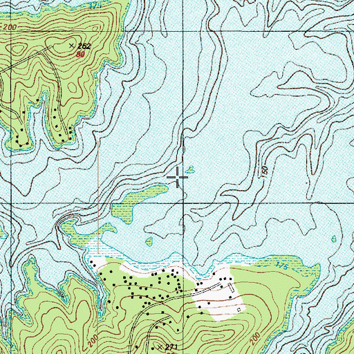 Topographic Map of Fairdale, TX