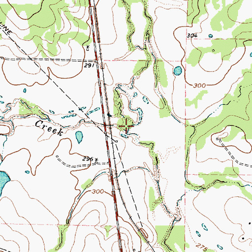 Topographic Map of Flagtail Creek, TX