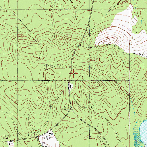 Topographic Map of Friendship Church, TX