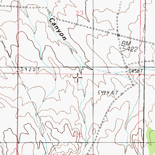 Topographic Map of Willis Canyon, AZ