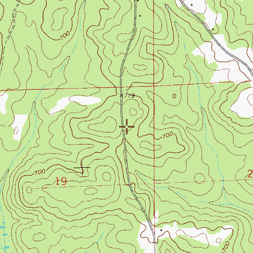 Topographic Map of Hayne Church (historical), AL