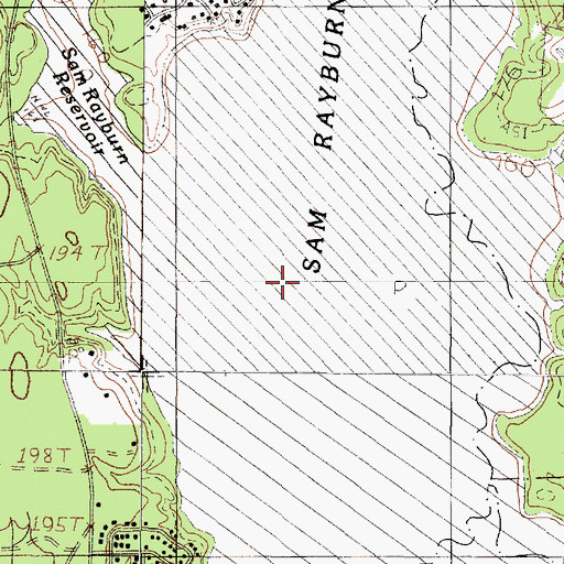 Topographic Map of Goose Branch, TX