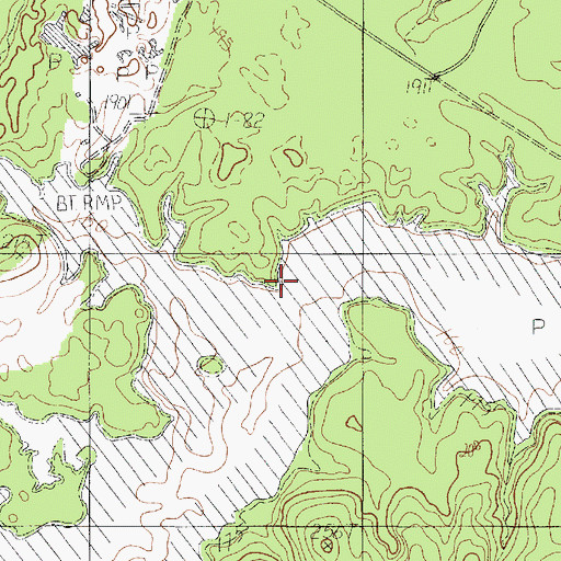 Topographic Map of Half Branch, TX