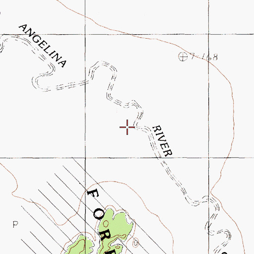 Topographic Map of Hanks Creek, TX