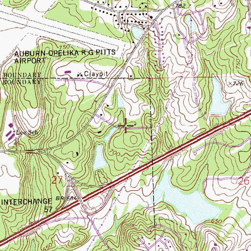 Topographic Map of Indian Hills, AL