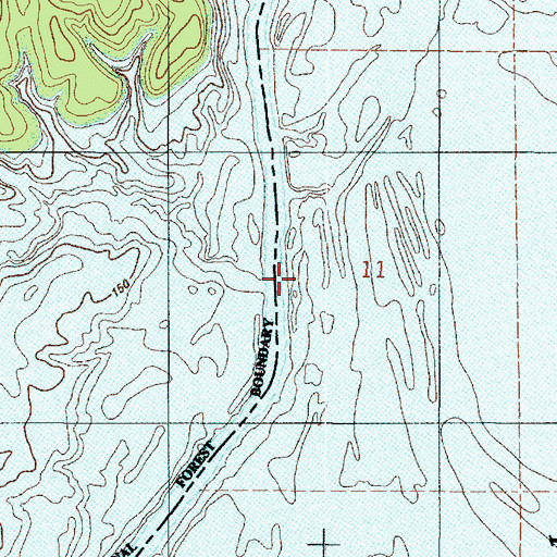 Topographic Map of Hegren Branch, TX