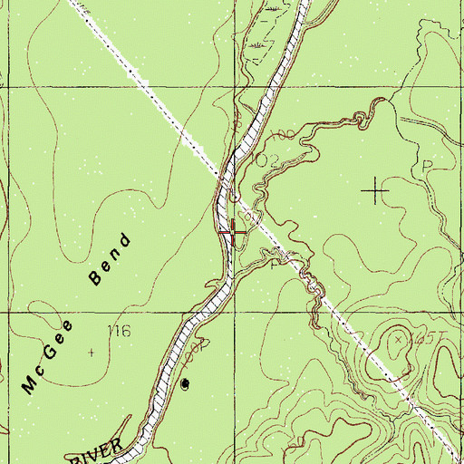 Topographic Map of Hog Creek, TX
