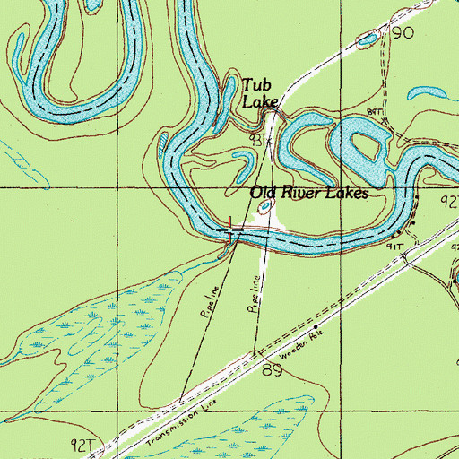 Topographic Map of Hopson Mill Creek, TX