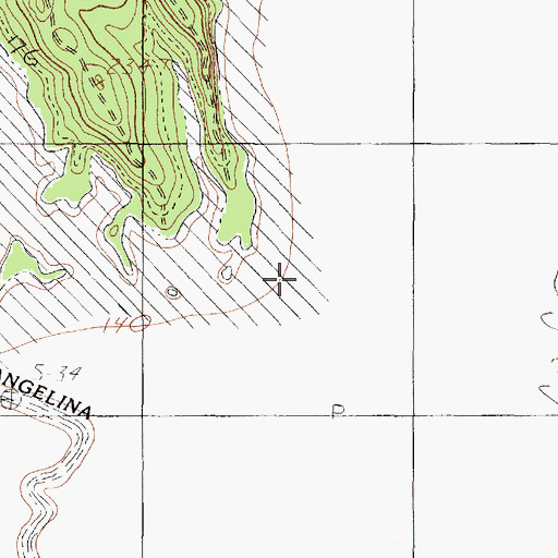Topographic Map of Horseshoe Lake, TX