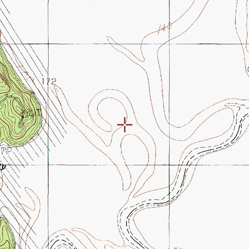 Topographic Map of Horseshoe Slough, TX