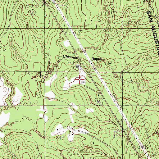 Topographic Map of Horton Cemetery, TX