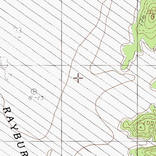 Topographic Map of Indian Camp Branch, TX