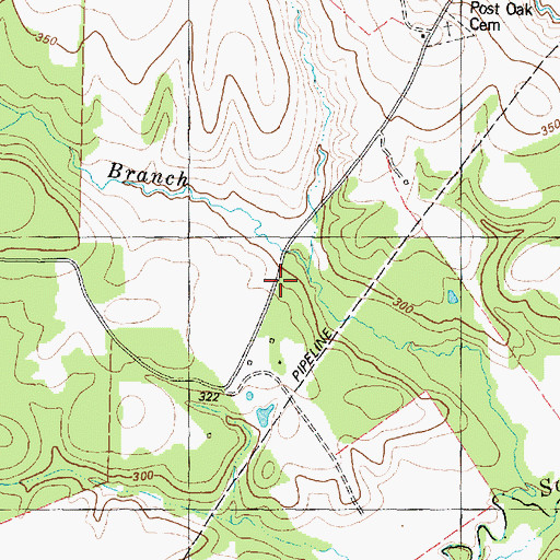 Topographic Map of Jenkins Chapel, TX