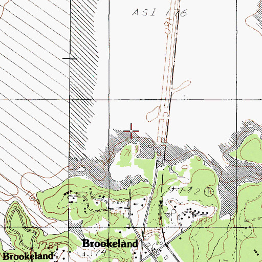 Topographic Map of Johnson Creek, TX