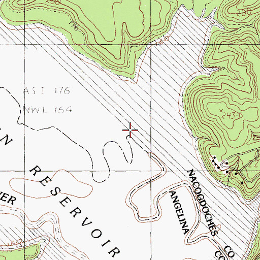 Topographic Map of Lavaca Creek, TX