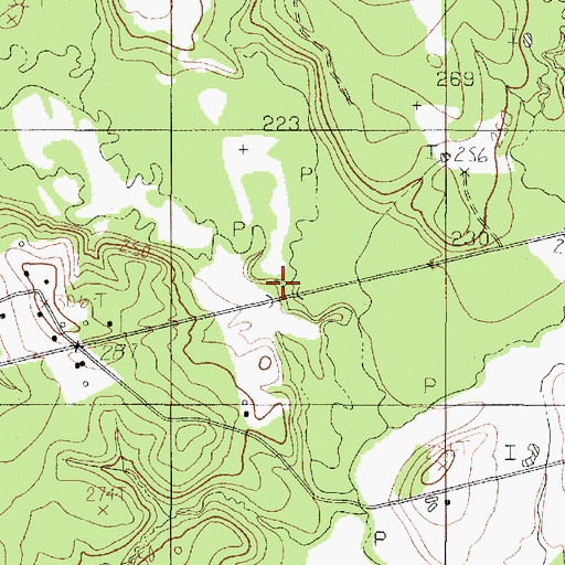 Topographic Map of El Lobanillo Creek, TX