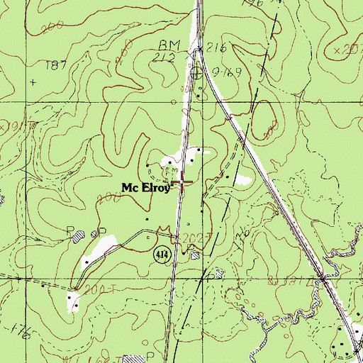 Topographic Map of Lone Star Church, TX
