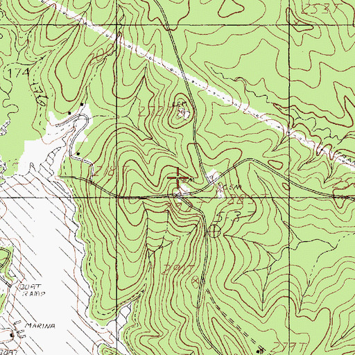 Topographic Map of Lowery Cemetery, TX