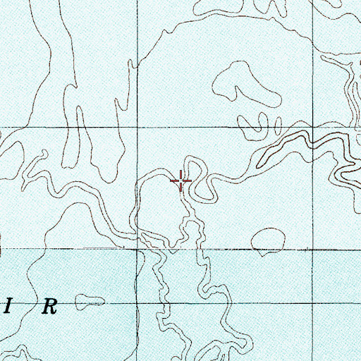 Topographic Map of Lowes Creek, TX