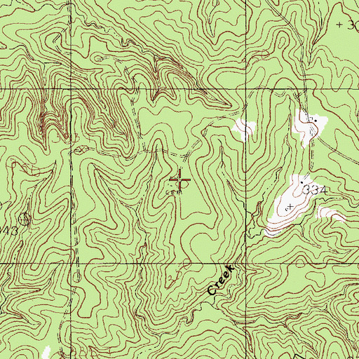 Topographic Map of Maryland Cemetery, TX