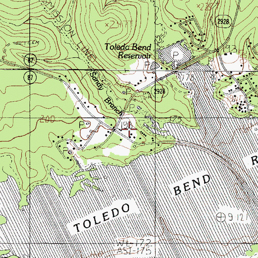 Topographic Map of Mason, TX