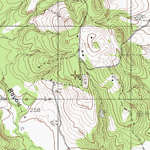 Topographic Map of McMahan Chapel, TX