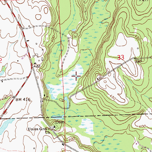 Topographic Map of Marvyn Lake (historical), AL