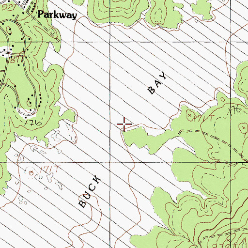 Topographic Map of Miller Cemetery, TX