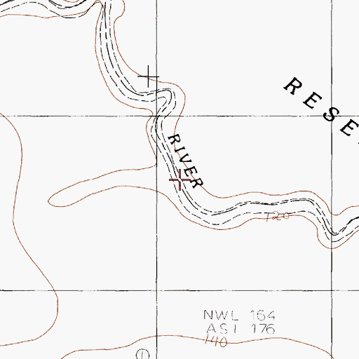 Topographic Map of Mudd Creek, TX