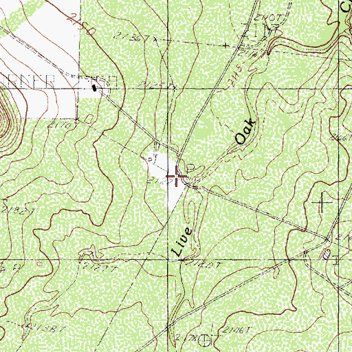 Topographic Map of Munn Ranch, TX