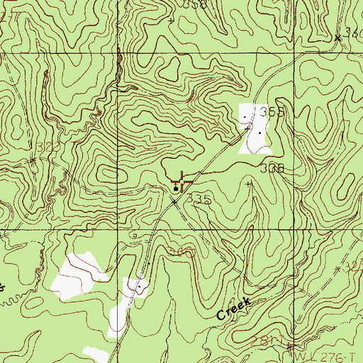 Topographic Map of Mylan Church, TX