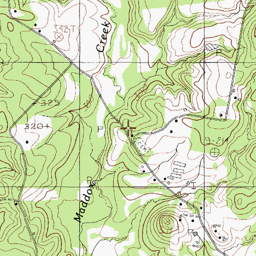Topographic Map of New Zion Church, TX