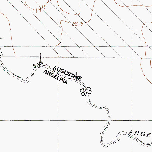 Topographic Map of Norris Creek, TX