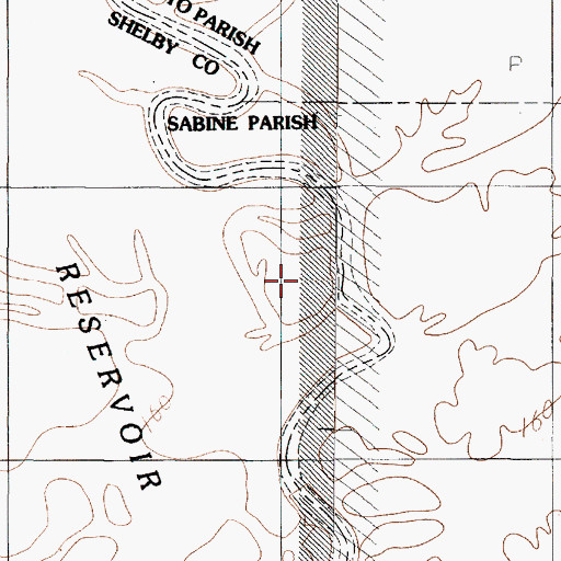 Topographic Map of Old River Lake, TX