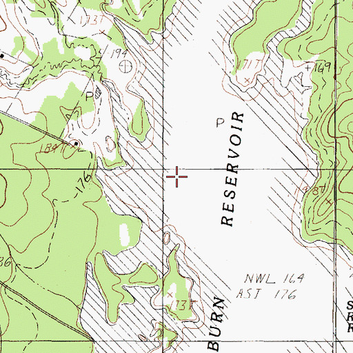 Topographic Map of Owl Creek, TX
