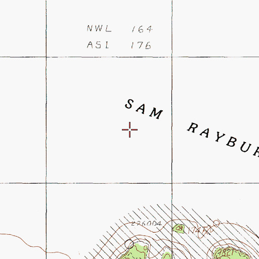 Topographic Map of Parker Creek, TX